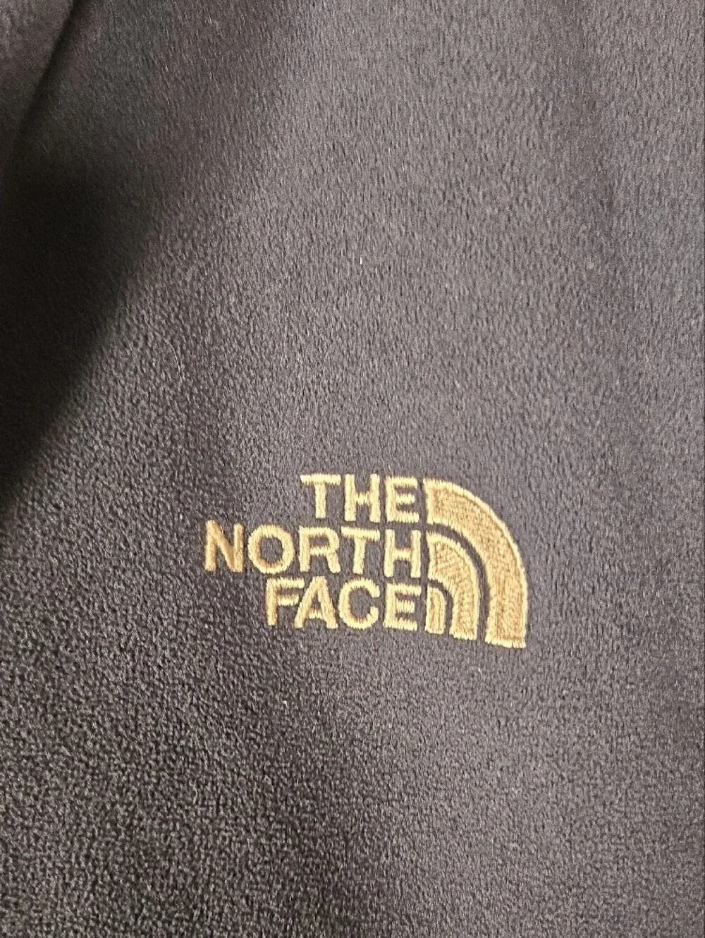 The North Face Navy and Gray Quarter-Zip Fleece Pullover Size XL